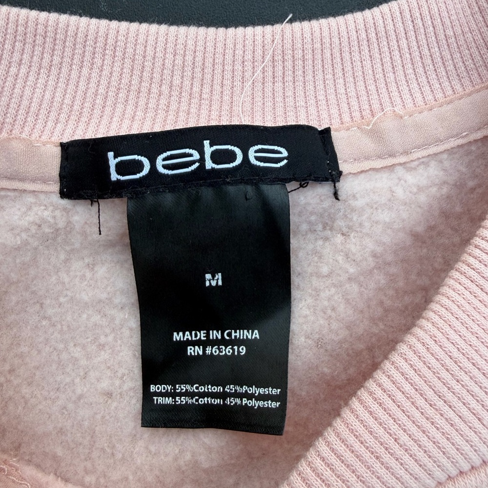 Bebe Soft Pink Crew Neck Sweater